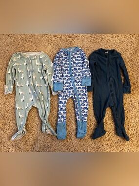 Baby Boy Pajama Bundle 3-6 Bundle Little Sleepies Cloud Island Old Navy